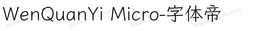 WenQuanYi Micro字体转换